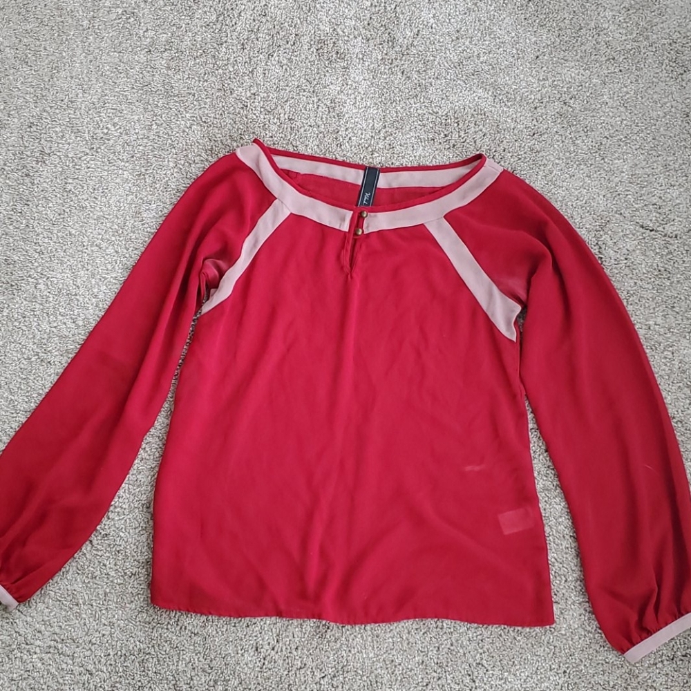 Wish Red Sheer Top